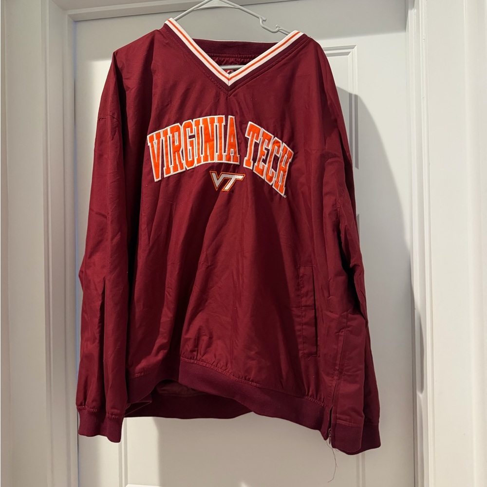Virginia Tech Maroon Pullover Windbreaker